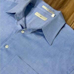 Joseph Abboud Blue 100% Egyptian Cotton Dress Shirt